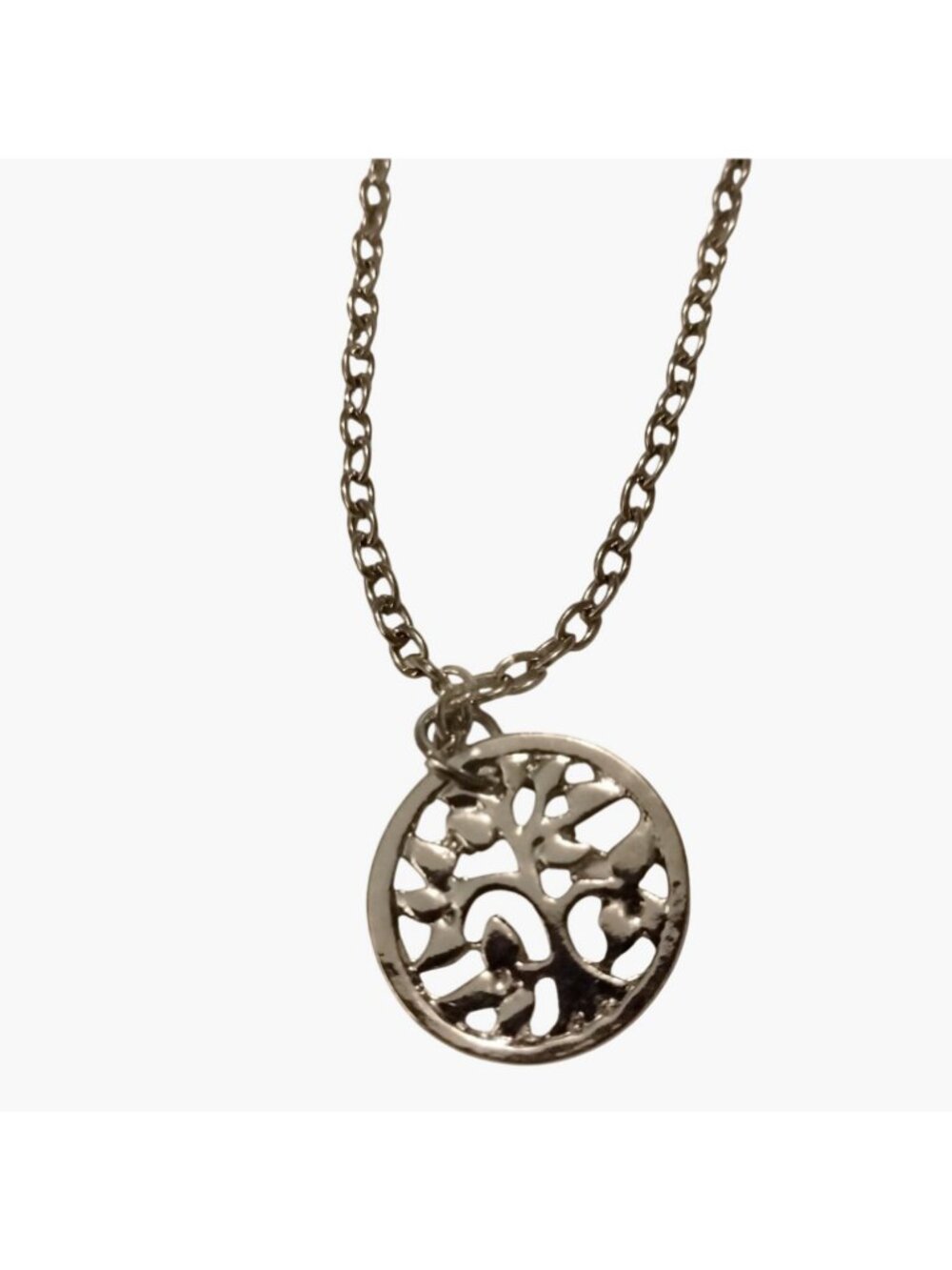 Tree of Life Pendant Necklace  Silver Tone 18 Inch Chain Fashion Jewelry Gift Ne - Picture 2 of 5